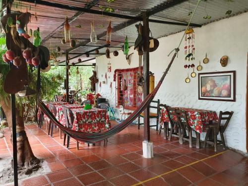 레스토랑, Alojamiento Casa de campo los Cactus in 보케론 데 테나 레스토랑, Alojamiento Casa de campo los Cactus in 보케론 데 테나