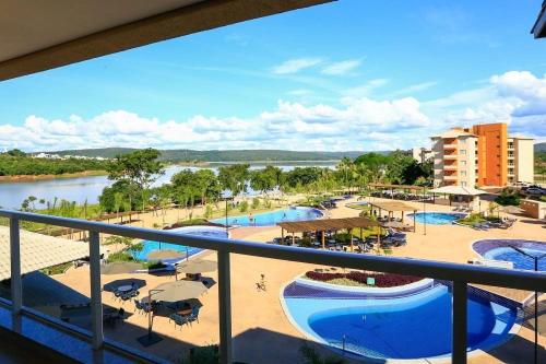 Balkong/terasse, Ilhas do Lago Eco Resort Caldas Novas - GO - Rocha in Jardim Metodista Balkong/terasse, Ilhas do Lago Eco Resort Caldas Novas - GO - Rocha in Jardim Metodista