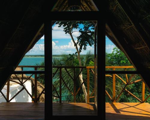 Balkon/teras, Xcabal Hotel boutique in Bacalar Balkon/teras, Xcabal Hotel boutique in Bacalar