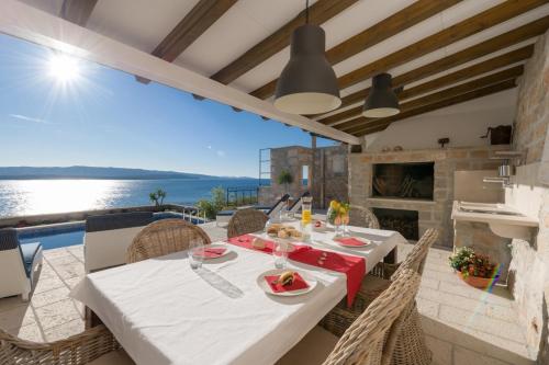 Erkély/terasz, Holiday house in Murvica with sea view, terrace, air conditioning, WiFi 3756-1 in Murvica Erkély/terasz, Holiday house in Murvica with sea view, terrace, air conditioning, WiFi 3756-1 in Murvica