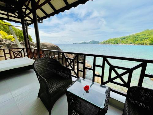 Erkély/terasz, Chez Batista Villas in Seychelles szigetek Erkély/terasz, Chez Batista Villas in Seychelles szigetek