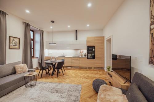 ห้องครัว, Apartmány Marienhof (Apartmany Marienhof) in ใจกลางเมืองสนอยมอ ห้องครัว, Apartmány Marienhof (Apartmany Marienhof) in ใจกลางเมืองสนอยมอ