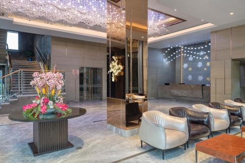 Vstupní hala, Radisson Blu Towers Kaushambi Delhi NCR in Nové Dillí a NCR Vstupní hala, Radisson Blu Towers Kaushambi Delhi NCR in Nové Dillí a NCR