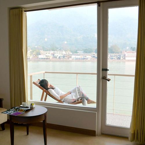 Erkély/terasz, Yog niketan by sanskriti in Ganga Vatika Erkély/terasz, Yog niketan by sanskriti in Ganga Vatika