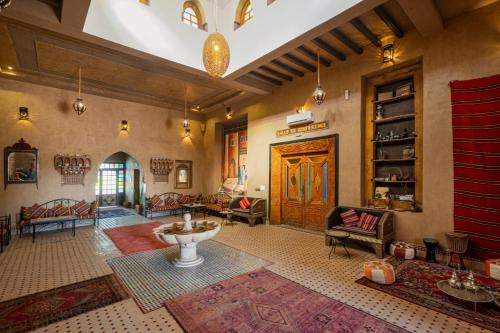 Salle de réception, Kasbah Hotel Ziz Palace Rissani in Rissani Salle de réception, Kasbah Hotel Ziz Palace Rissani in Rissani