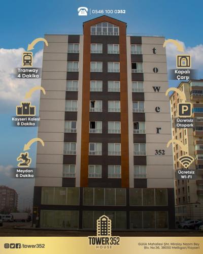 A szálláshely kívülről, 35 négyzetméteres, 1 hálószobás Apartman 1 fürdőszobával Kayseri területén (Tower352) in Kayseri A szálláshely kívülről, 35 négyzetméteres, 1 hálószobás Apartman 1 fürdőszobával Kayseri területén (Tower352) in Kayseri