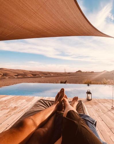 Kolam renang, Agafay Luxury camp in El Arissa Kolam renang, Agafay Luxury camp in El Arissa