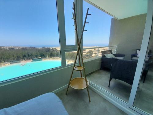 Maravilloso Depto 2D2B en Condominio LagunaMar con Vista Hermosa a la Laguna Estacionamiento y Pisci in Las Cruces Maravilloso Depto 2D2B en Condominio LagunaMar con Vista Hermosa a la Laguna Estacionamiento y Pisci in Las Cruces