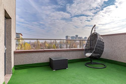 Balkon/teras, Ambassador Plaza Hotel in Podilskyj Balkon/teras, Ambassador Plaza Hotel in Podilskyj