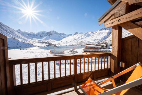 Balcony/terrace, Hotel Le Levanna by Les Etincelles in Tignes Balcony/terrace, Hotel Le Levanna by Les Etincelles in Tignes