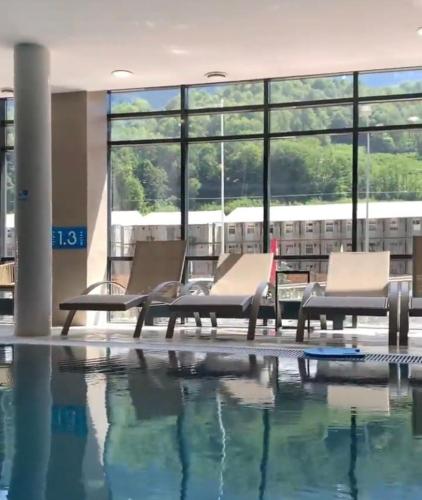 Swimming pool, Апартаменты комфорт класса in Estosadok Swimming pool, Апартаменты комфорт класса in Estosadok