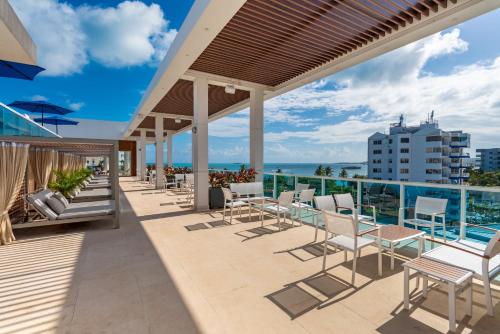 Erkély/terasz, Aquamare Hotel in San Andres-sziget Erkély/terasz, Aquamare Hotel in San Andres-sziget