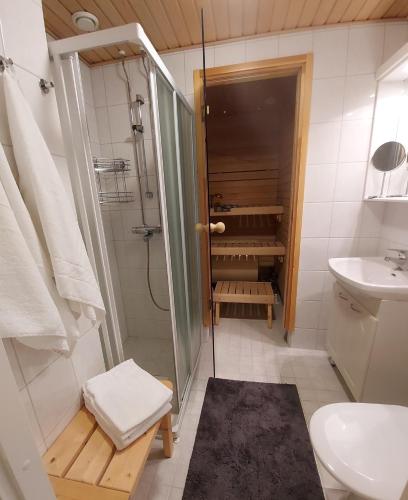 Bathroom, Yllastar 207 in Akaslompolo Bathroom, Yllastar 207 in Akaslompolo