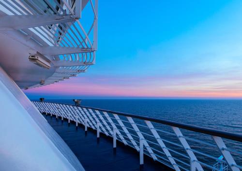 Balcony/terrace, Viking Line ferry Gabriella - One-way journey from Helsinki to Stockholm in Katajanokka Balcony/terrace, Viking Line ferry Gabriella - One-way journey from Helsinki to Stockholm in Katajanokka