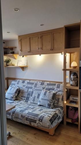 Studio Plagne Montalbert Départ Skis aux pieds