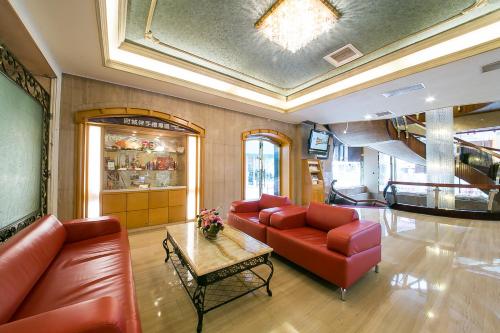 Vestíbul, Dynasty Hotel in Tainan Vestíbul, Dynasty Hotel in Tainan