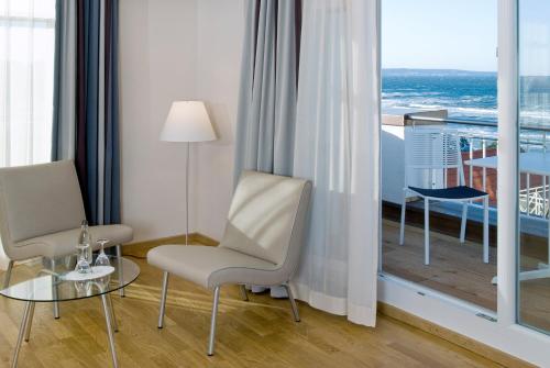 balkon/terras, Nymphe Strandhotel & Apartments in Ostseebad Binz balkon/terras, Nymphe Strandhotel & Apartments in Ostseebad Binz