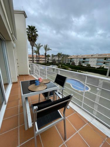 balkon/terras, A 600 metros de la playa con piscina, ideal para familias in S'Agaro balkon/terras, A 600 metros de la playa con piscina, ideal para familias in S'Agaro