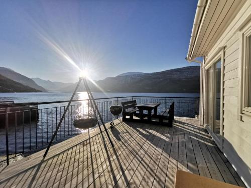 Terraza/balcón, Stryn Fjord Lodge Faleide 130 in Stryn Terraza/balcón, Stryn Fjord Lodge Faleide 130 in Stryn