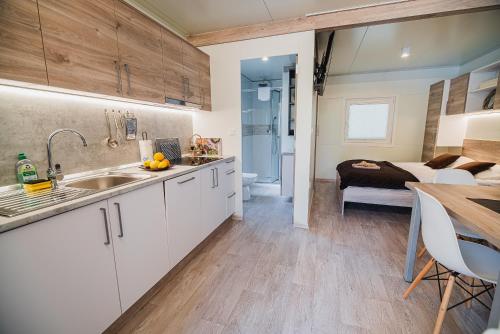 Konyha, Premium Mobile Tree House with Thermal Riviera Tickets in Catez Ob Savi Konyha, Premium Mobile Tree House with Thermal Riviera Tickets in Catez Ob Savi