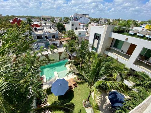 Exterior view, Casa Elda in Tulum Exterior view, Casa Elda in Tulum