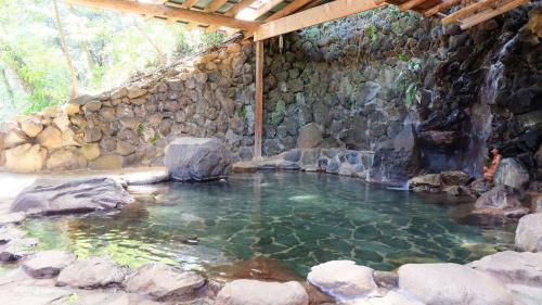 Open air bath, Kappa Tengoku in Yumoto Open air bath, Kappa Tengoku in Yumoto