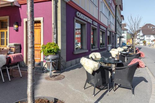 Terraza/balcón, Hotel Appenzell in Appenzell Terraza/balcón, Hotel Appenzell in Appenzell