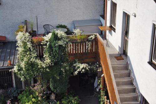 Erkély/terasz, Ferienwohnung Seidenfaden in Karlstadt Erkély/terasz, Ferienwohnung Seidenfaden in Karlstadt