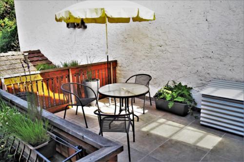 Erkély/terasz, Ferienwohnung Seidenfaden in Karlstadt Erkély/terasz, Ferienwohnung Seidenfaden in Karlstadt
