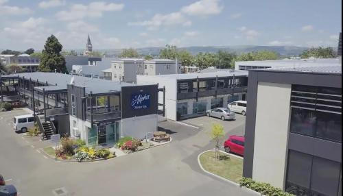 Exterior view, Alpha Motor Inn in Palmerston North Exterior view, Alpha Motor Inn in Palmerston North