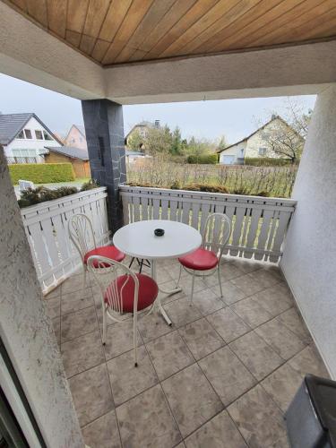 Balcony/terrace, Ferienhaus Am Pilgerweg in Laussnitz Balcony/terrace, Ferienhaus Am Pilgerweg in Laussnitz