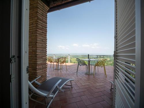 Balcony/terrace, Hotel Bel Soggiorno in San Gimignano Balcony/terrace, Hotel Bel Soggiorno in San Gimignano
