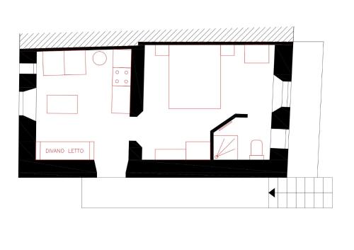 Floor plans, Casa Natalia in Canal San Bovo Floor plans, Casa Natalia in Canal San Bovo