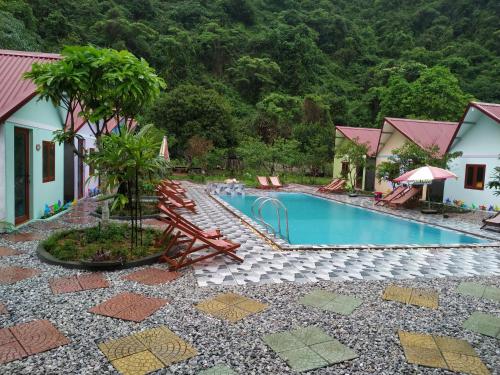 Swimming pool, Occult Lan Ha farmstay by CAT BA NATIONAL PARK HOMESTAY in Tran Chau Swimming pool, Occult Lan Ha farmstay by CAT BA NATIONAL PARK HOMESTAY in Tran Chau