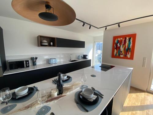 кухня, Strassen - 2 bed designer flat in Штрассе кухня, Strassen - 2 bed designer flat in Штрассе