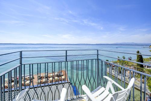 Kilátás, Hotel Flaminia in Sirmione Kilátás, Hotel Flaminia in Sirmione