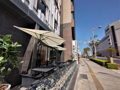 Exterior view, Green Rich Hotel Matsue eki Across Artificial hot spring Futamata Yunohana in Matsue Exterior view, Green Rich Hotel Matsue eki Across Artificial hot spring Futamata Yunohana in Matsue