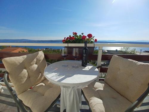 Erkély/terasz, Guest House Djurdjica in Dramalj Erkély/terasz, Guest House Djurdjica in Dramalj