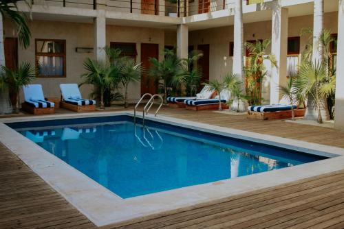 A szálláshely kívülről, Hotel Casa Tota in Todos Santos A szálláshely kívülről, Hotel Casa Tota in Todos Santos