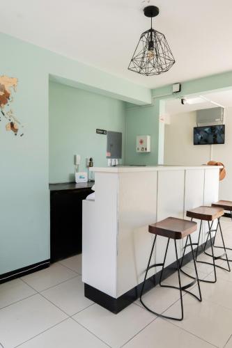 Lobby, Macondo Hostel Terminal Oaxaca in Oaxaca Lobby, Macondo Hostel Terminal Oaxaca in Oaxaca