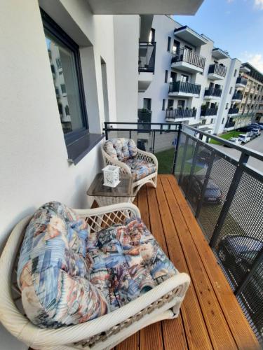 Erkély/terasz, Apartament Mazurek in Zabobrze Erkély/terasz, Apartament Mazurek in Zabobrze
