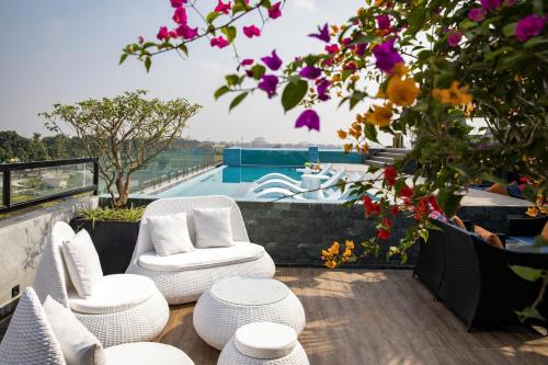 Balcony/terrace, Lalita Boutique Hotel and Spa Ninh Binh in Ninh Bình Balcony/terrace, Lalita Boutique Hotel and Spa Ninh Binh in Ninh Bình
