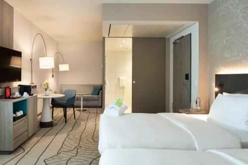 Guestroom, Hyatt Place Frankfurt Airport in Flughafen Guestroom, Hyatt Place Frankfurt Airport in Flughafen