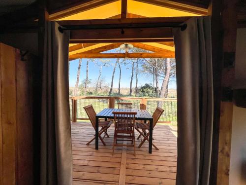 Balcony/terrace, Camping la Tamarissiere in Agde Balcony/terrace, Camping la Tamarissiere in Agde
