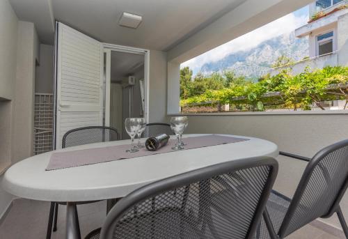 balkon/terras, Apartments M&A in Makarska balkon/terras, Apartments M&A in Makarska