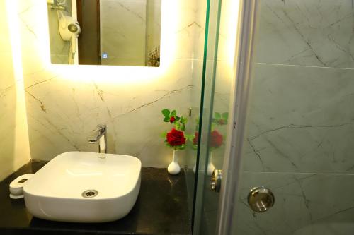 Bathroom, Hotel Palm Grand Naraina New Delhi - Couple Friendly Local IDs Accepted in West Delhi Bathroom, Hotel Palm Grand Naraina New Delhi - Couple Friendly Local IDs Accepted in West Delhi