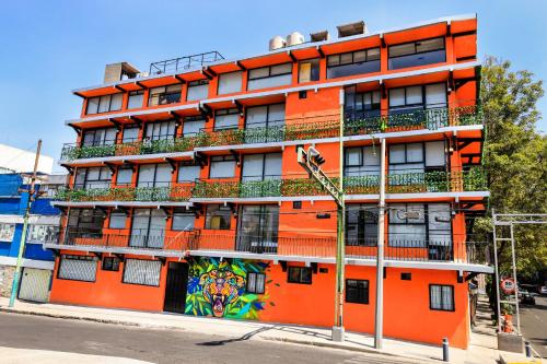 Entrance, Colmena Hotel CDMX Suites Roma in Mexico City Entrance, Colmena Hotel CDMX Suites Roma in Mexico City