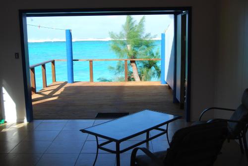 balkon/terras, Arapati Holiday Homes in Vaimaanga balkon/terras, Arapati Holiday Homes in Vaimaanga