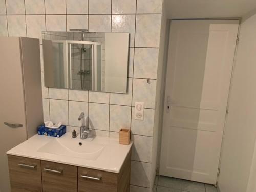 Fürdőszoba, Petite maison lorraine avec cheminée et jardin (Petite maison lorraine avec cheminee et jardin) in Saint Mihiel Fürdőszoba, Petite maison lorraine avec cheminée et jardin (Petite maison lorraine avec cheminee et jardin) in Saint Mihiel