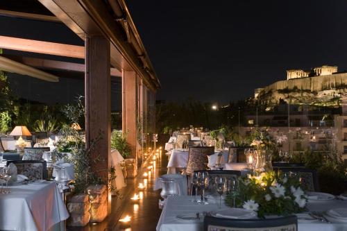 balkon/terras, Royal Olympic Hotel in Athene balkon/terras, Royal Olympic Hotel in Athene